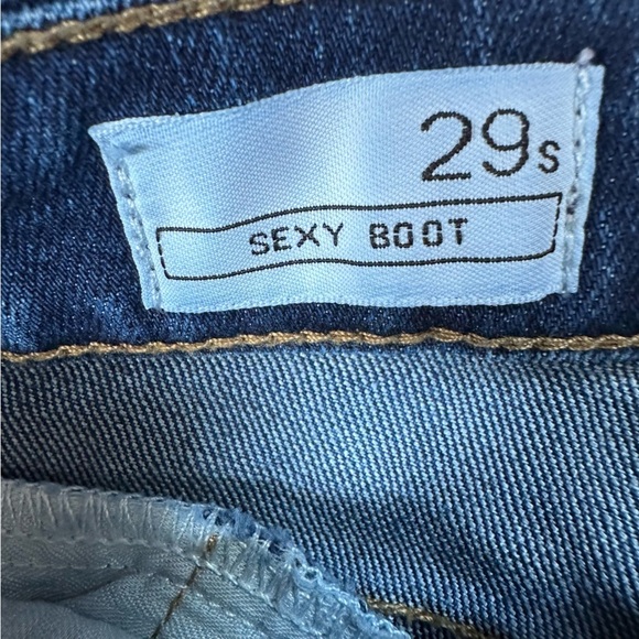 Gap 1969 Sexy Bootcut Low Rise Dark Wash Jeans 29S - Picture 5 of 6